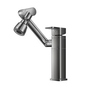 YEMO | Installable Universal Copper Kitchen Faucet with Swivel Function for Cold and Hot Water