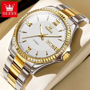 OLEVS | OLEVS 6676 Đồng Hồ Cơ Nam Lịch Kép Chống Thấm Nước Dạ Quang Đa Năng Thép Không Gỉ Thời Trang Đồng Hồ Đeo Tay Thông Thường