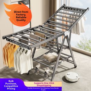 Foldable Indoor Baby Clothing Drying Rack