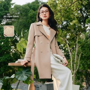 Koradior | Commuter Elegant Style Double-Breasted Coat