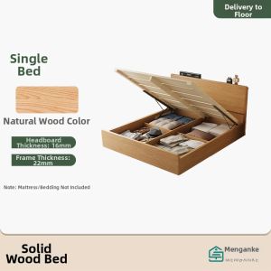 Luxury Modern Simple Solid Wood Bed