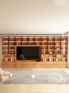 Floor-standing Bookcase With Glass Storage