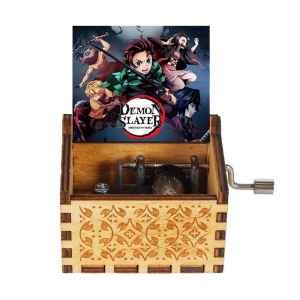 Hand-cranked Wooden Demon Slayer Theme Music Box