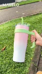 Botol Minum Estetik Tumbler Stainless Steel 1.2 Liter Thermos Es Batu Tahan Panas Dingin BPA FREE
