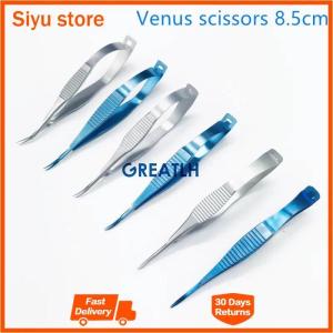 Stainless steel/ Titanium alloy scissors Ophthalmic microsurgery 8.5cm Venus scissors tools animal experiment tool