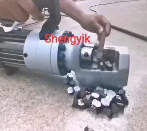 Shengyik Portable Electric Hydraulic Reinforced Rebar Steel Shear Cutting Machine 4-25mm