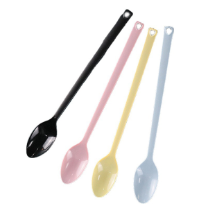 KANGBAN ช้อนพลาสติก 100 ชิ้น ช้อนตักของหวาน ไอสครีมแบบใช้แล้วทิ้ง Plastic spoon