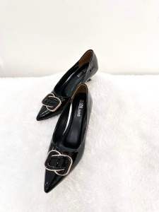 Sepatu wanita Heels 3 cm bahan glossy Import Dearva Lusica