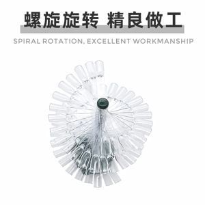 Bentuk Spiral Display Kuku Nail Art / 60Pcs Acrylic Display Nail Strip / Fake Nail Display Stand