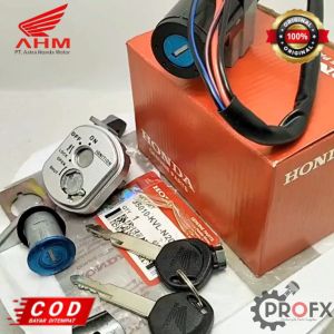 KUNCI KONTAK SET SUPRA X 125 INJEKSI HONDA KVL KUALITAS ORIGINAL ASLI  AHM KONCI GEMBOK MOTOR
