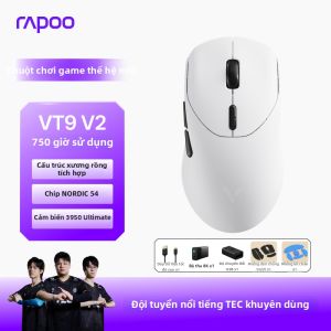 Rapoo | Chuột Gaming Không Dây Rapoo VT9 V2 Cảm Biến PAW3950 Polling Rate 8K Siêu Nhẹ Cho Game Thủ Esports