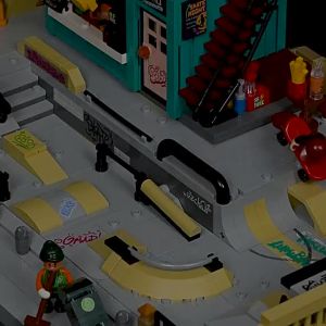 Lumibricks | Mô Hình Xây Dựng Đèn Sân Khấu Trượt Ván Đường Phố Mỹ