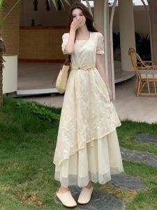 RELNLEX | Đầm Dài Mùa Hè Phong Cách Pháp Elegance Size Lớn
