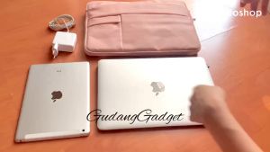 Tas Laptop Macbook Softcase Sleeve Handstrap PU Leather 13 - 14 inch