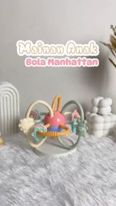 Momosee Mainan Bola Genggam Bayi Baby Rattle Teether Toys Mainan Bayi Kerincing BPA Free WJ0331