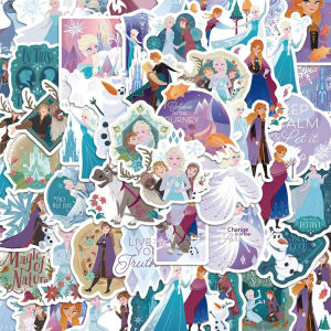 Disney | Bộ 50 Disney Frozen Công Chúa Bộ Hình Dán Dễ Thương Elsa Anna Đề Can Cho DIY Hành Lý Ốp Điện Thoại Văn Phòng Phẩm Chống Nước Hoạt Hình Đề Can