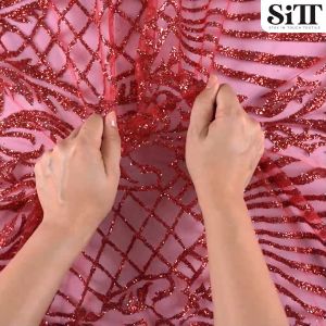 ผ้าลูกไม้กากเพชร [ลายหลุย] ผ้าสไบกากเพชร ผ้ากากเพชร ผ้าลายกากเพชร ผ้าลูกไม้ ผ้าห่มพระ ผ้าชุดไทย ผ้าสไบ ผ้าเมตร ผ้าหลา