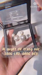 Hộp bảo quản trang sức chống oxi hóa Eleanor Accessories hộp đựng trang sức thiết kế màng PE trong suốt tiện lợi phụ kiện trang sức 5511