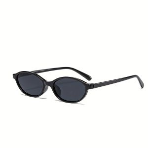 New Fashion Small Frame Womens Black Grey Casual Glasses
