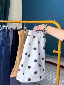 `เสื้อผ้าที่หนีบ กันยาว แบบพกพา สีสันสดใส คลิป เสื้อผ้า ประหยัดพื้นที่`