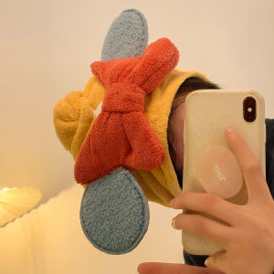 Phong Cách Công Chúa Dày Dặn Mũ Sấy Tóc Dễ Thương Nút Thắt Bướm Hoạt Hình Mũ Tắm Khăn Sấy Tóc Nhanh Cho Bé Gái Chăm Sóc Cá Nhân