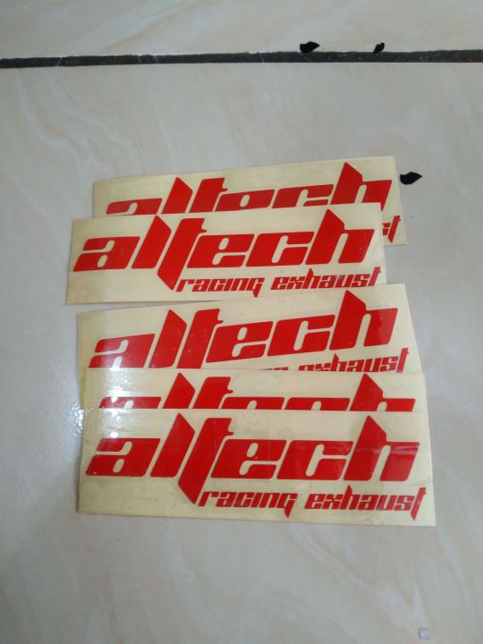 CUTTING STICKER ALTECH RACING EXHAUST