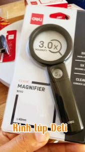 Kính lúp Deli 9090/9091/9092 - Kính lúp 45mm/55mm/70mm