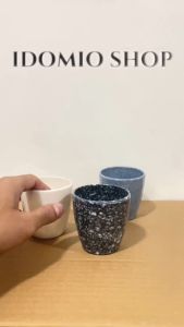 Ly Nhựa Melamine Kiểu Lùn Vân Đá