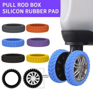 🔥HOT🔥 8Pcs Silicone Wheels Protector For Luggage Reduce Noise Travel Luggage Suitcase Wheels Cover Thicken Texture Luggage Accessories