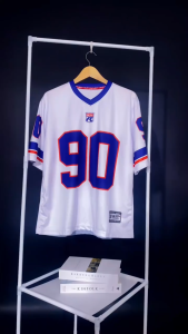 KHF | Jersey Vintage Number 90CW Wanita Laki-Laki Cewek Futsal Bahan Dryfit Brazil Milano Full Printing Oversize Casual Rugby Retro Streetwear Hockey Retro NFL Bola Olahraga Boxyfit Pakaian