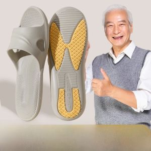 SUPIAN | รองเท้าแตะ EVA กันลื่น กันล้ม ระบายอากาศได้ดี แห้งเร็ว สำหรับผู้สูงอายุในห้องน้ำในบ้าน รองเท้าแตะแบบสวม สไตล์เรียบง่าย