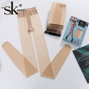 Ultra-Thin Summer T-Crotch Pantyhose Womens Black Anti-Catch Thread Full Transparency 10D Flesh Color Invisible Stockings