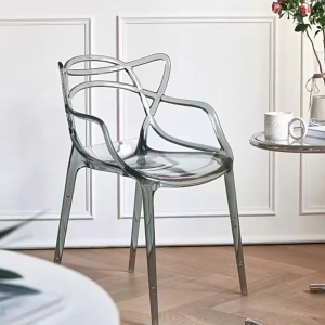 Ghế Nhựa Trong Dáng Uốn Mềm Mại Phong Cách Nội Thất Hiện Đại