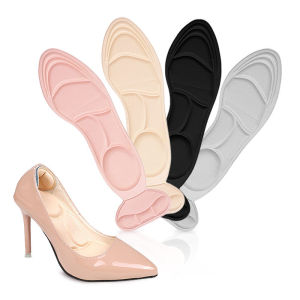 【♡Lovely girls house♡】Women 4D Insoles Massage High Heels Sponge Insole Non-slip Breathable Pain Relief High-heeled Insoles Heel Protectors