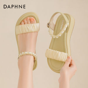 Daphne | Thick Sole Pearl Strap Sandals for Women