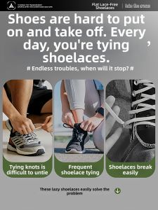 ZHIHAOEN | Adjustable No-tie Shoe Lace Locks Flat Black and White