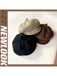 Newdakid หมวกเด็กสำหรับฤดูใบไม้ร่วงและฤดูหนาวหมวกเบเร่ต์สำหรับเด็กวัยกลางและวัยโตหมวกทรงแปดเหลี่ยมแนวญี่ปุ่นสำหรับเด็กหญิงและเด็กชายหมวกจิตรกรแนววินเทจ