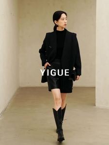 Yigue | Retro Double-Layer Design Wool-Blend Coat for Winter Autumn