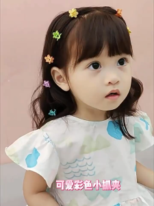 Mini Colorful Hair Clip Girl Hair Clip Gift Hair Claw Clip Baby Bangs Clip Hair Childrens Flower 迷你小夹子