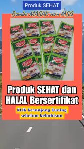 Halawa Penyedap Rasa Organik Bumbu Isi 12Sachet Halawa Plus Probiotik - Kaldu Kuah Bumbu Penyedap Rasa Ayam / Sapi by Einstein-Store
