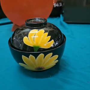 Tô có nắp sơn mài cao cấp Thanh Bình Lê trưng bày bàn kệ chưng trái cây nhà cửa văn phòng quà tặng ý nghĩa