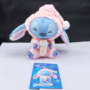 HOT Stitch Eat Something Before Sleep Series Blind Box Plush Vinyl Toys Cute Doll Labub V3 Mystery Box Bag Pendant Decor Gift