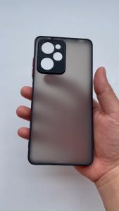 Ốp lưng cứng nhám mờ viền màu bảo vệ camera cho Xiaomi Poco X5 Pro