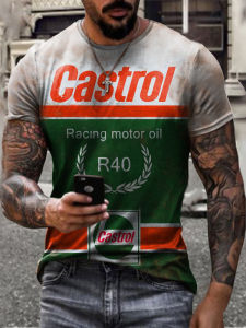 Crew Neck Slim Fit Printed Short Sleeves Crew Neck Silm Print Short Sleeve Men