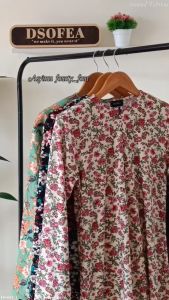 Baju Kurung Tanpa Gosok Ironless Asyiraa Nursing Friendly Berpoket Material Moss Crepe