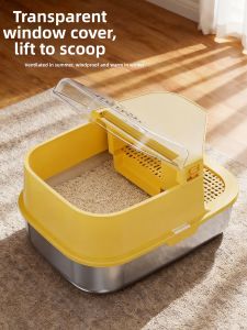 HELLOLEIBOO | Odor-proof Anti-splash Cat Litter Box Extra-large