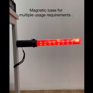 BANSOON TENTO LED Rechargeable Traffic Baton with Magnetic Base and Torch Light function. Flashing mode. USB charging.