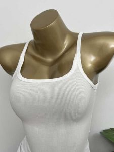 Áo Ba Lỗ Không Tay Cổ Chữ U Ôm Vừa Vặn Màu Trơn Gợi Cảm Áo Ba Lỗ Mùa Hè Phong Cách Công Sở Áo Ba Lỗ Cổ Chữ U Ôm Vừa Vặn