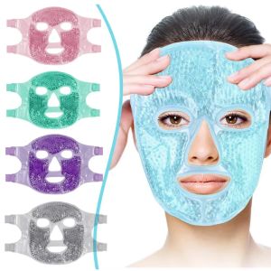 Reusable Gel Ice & Hot Compress Facial Mask Ice Gel Eye Face Mask SPA Massager Relaxation Tool for Men and Women Perfect Gift
