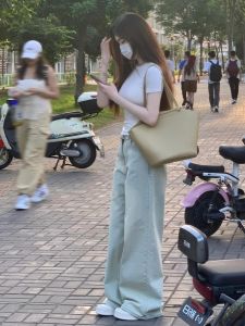 Quần Jeans Ống Thẳng Cạp Cao Màu Sáng Rộng Rãi Mùa Hè Quần Dài Ống Rộng Thời Trang Cho Nữ Quần Jeans Denim Thường Ngày